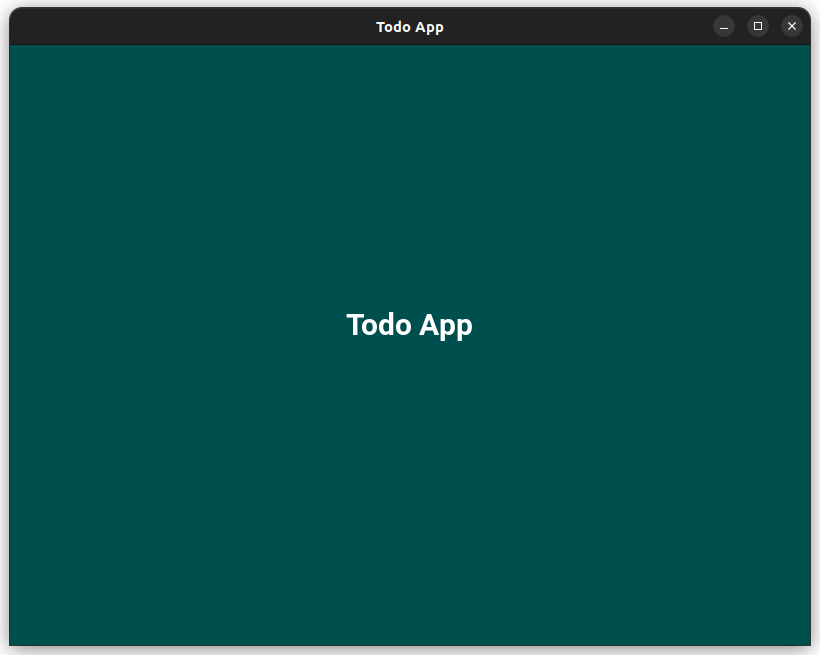 Kivy To-do app's main window with the title