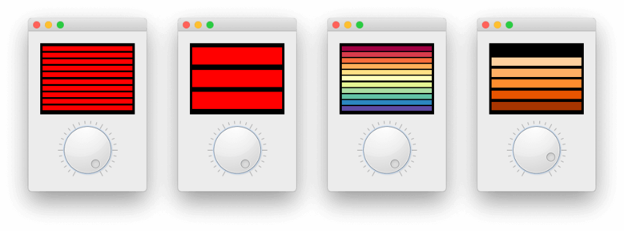 Examples of customised bars.