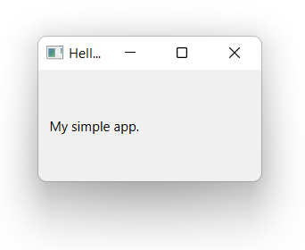 Simple skeleton app in PySide2