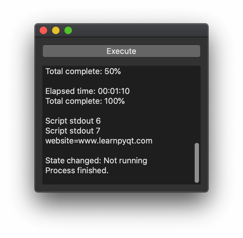 Logging standard output and error