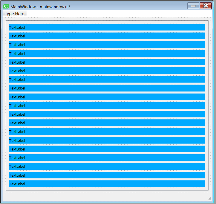 Adding More Labels to QScrollArea