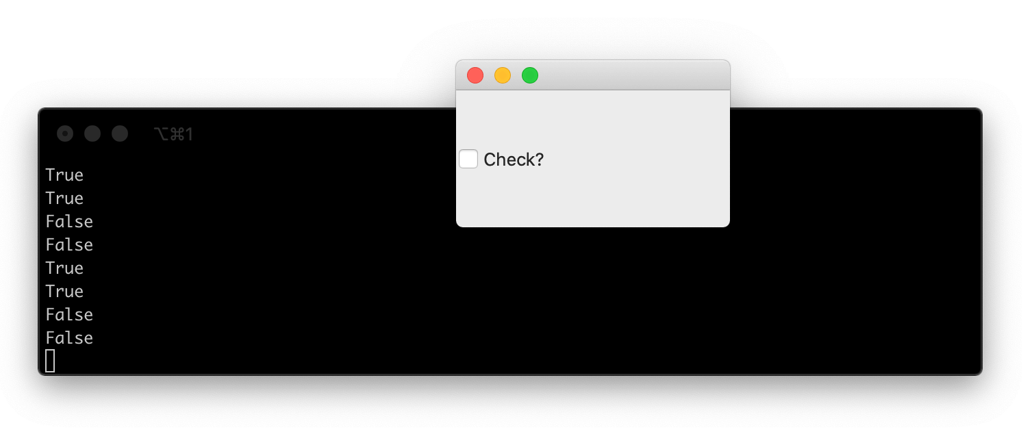 QCheckbox triggering 2 slots, with modified signal data