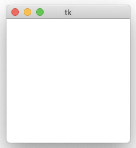 A small, blank empty window